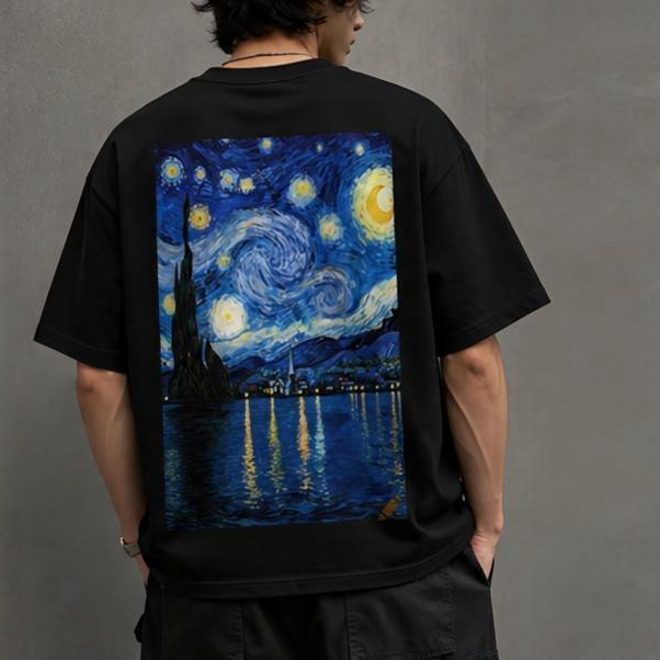 Starry Night Unisex Oversized Standard T-Shirt