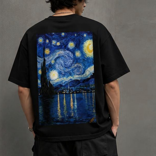 Starry Night Unisex Oversized Standard T-Shirt