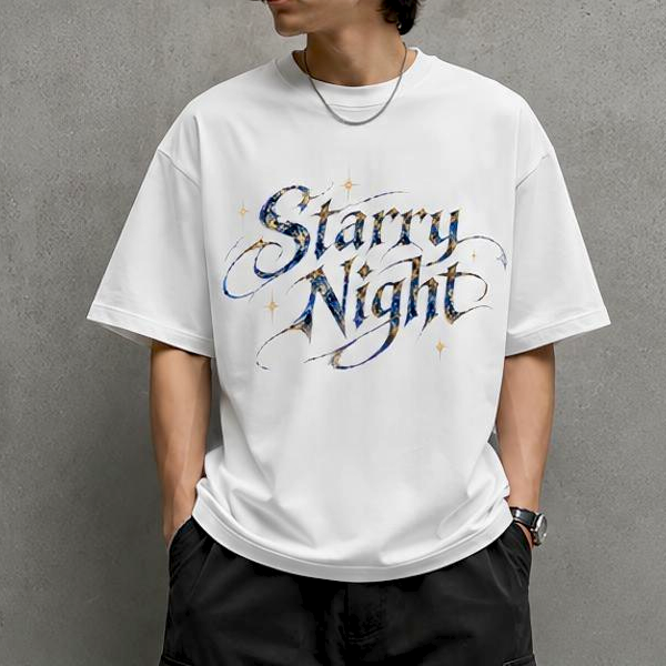 Starry Night Unisex Oversized Standard T-Shirt