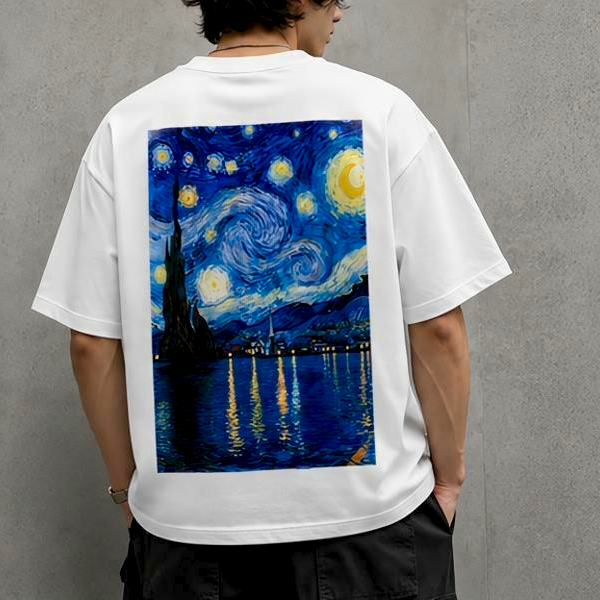Starry Night Unisex Oversized Standard T-Shirt