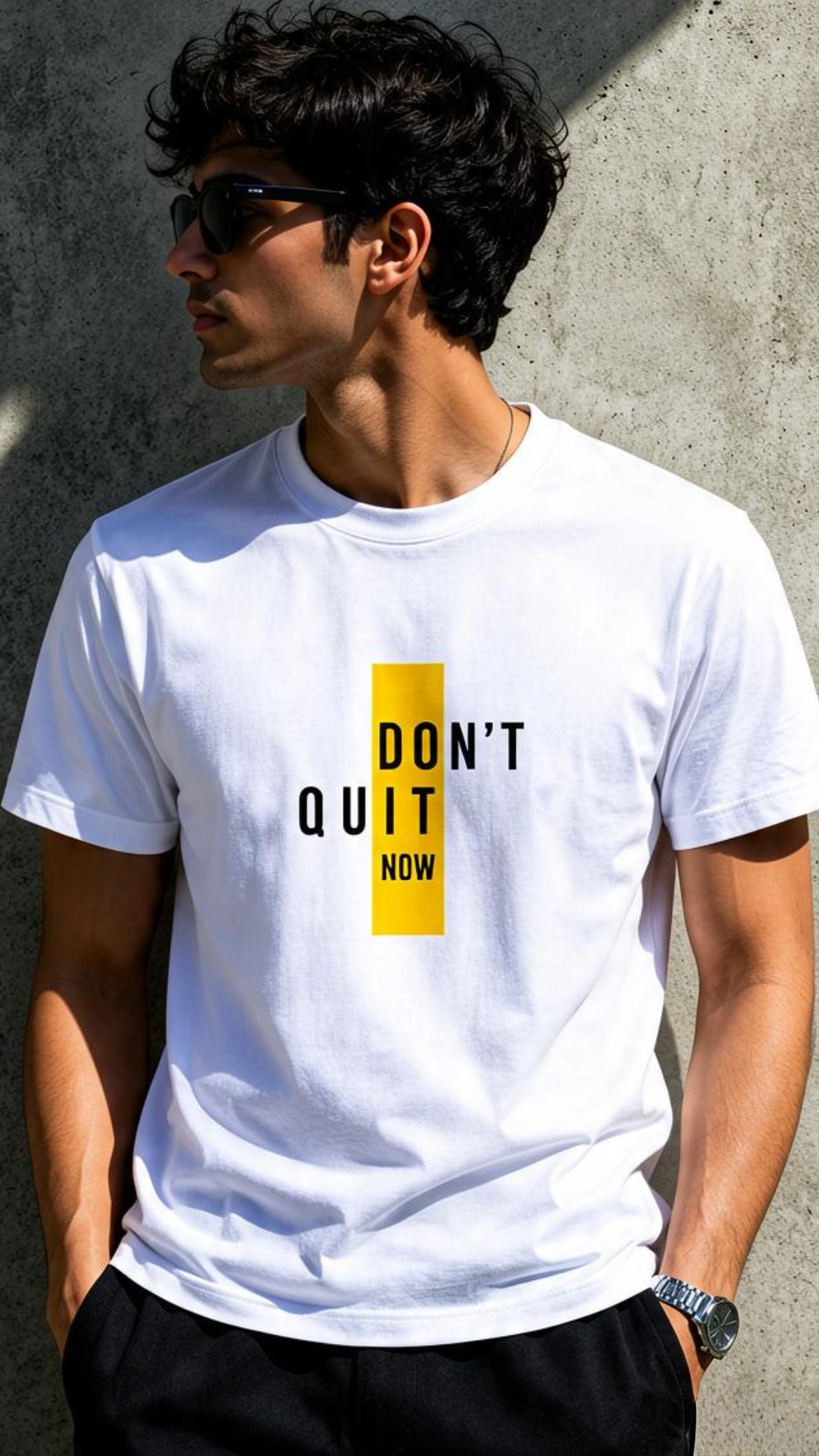 Don’t Quit Now – Minimal Motivation T-Shirt