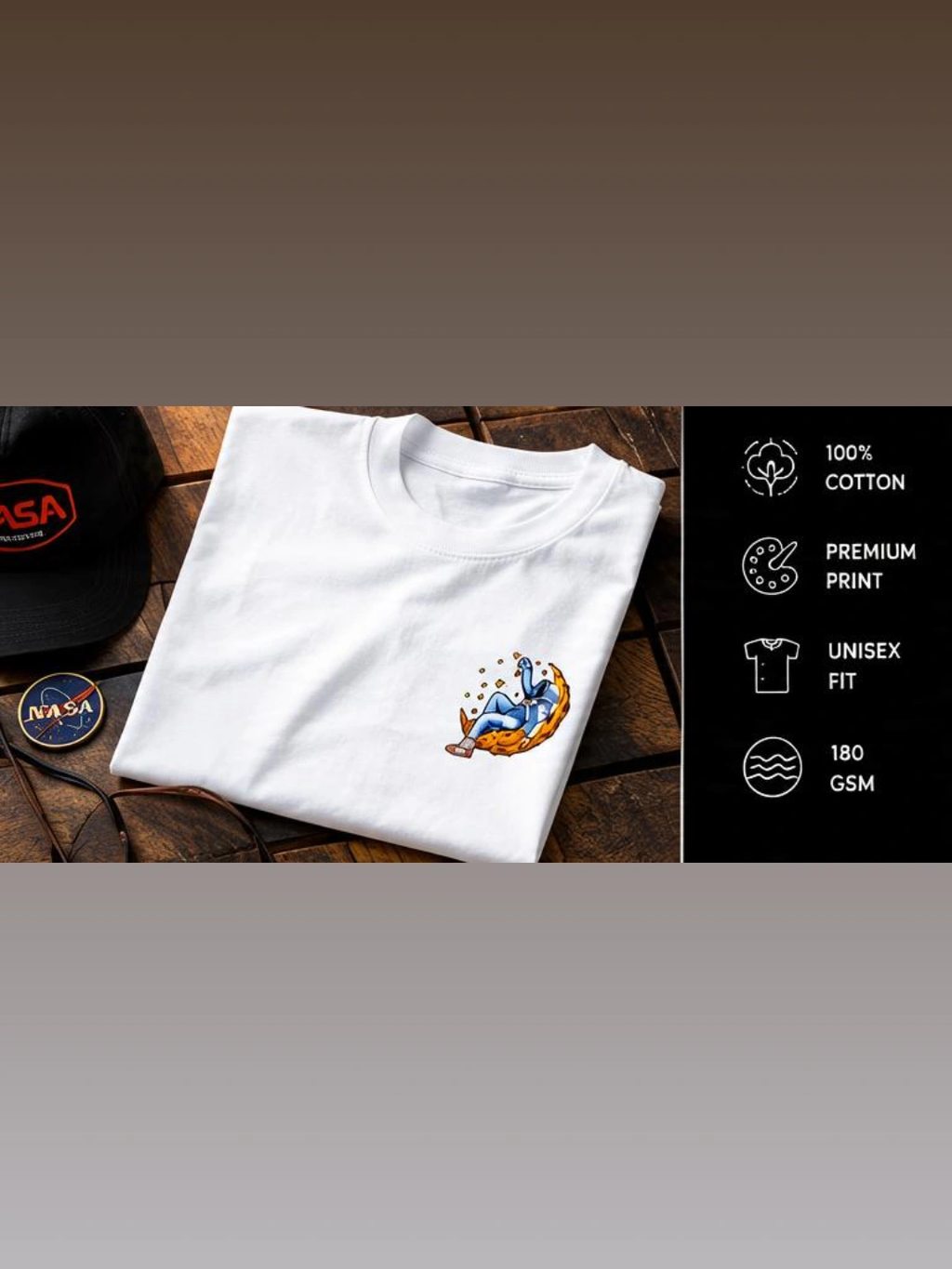 Fly Me to the Moon Graphic T-Shirt | Premium Space NASA Tee