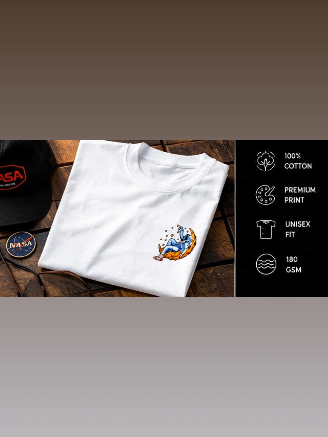 Fly Me to the Moon Graphic T-Shirt | Premium Space NASA Tee