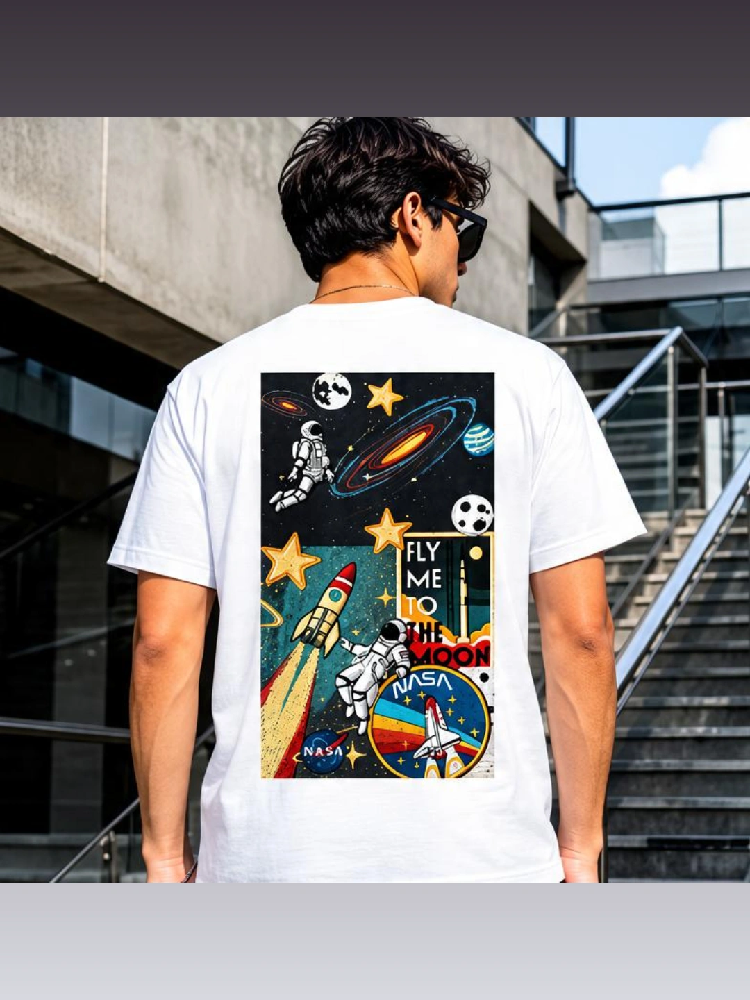 Fly Me to the Moon Graphic T-Shirt | Premium Space NASA Tee