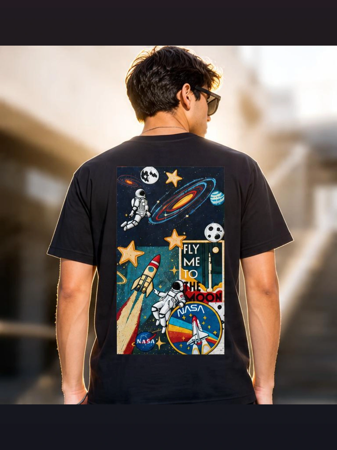 Fly Me to the Moon Graphic T-Shirt | Premium Space NASA Tee